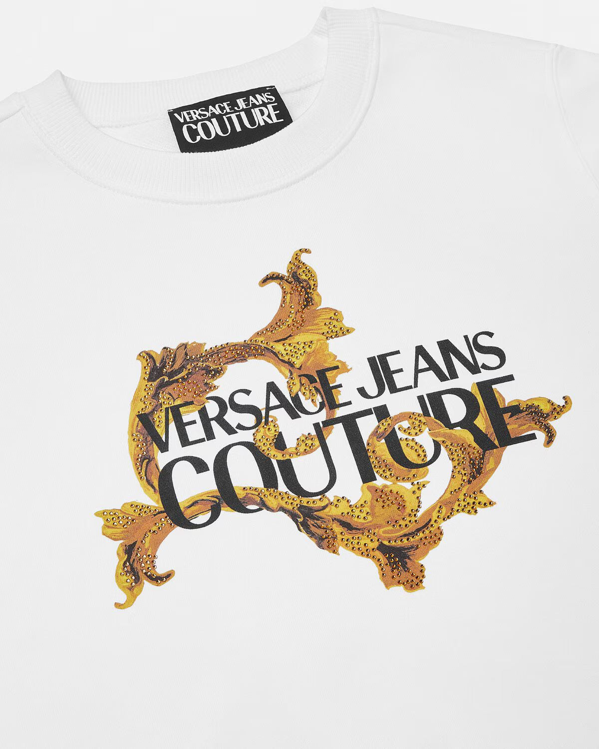 Felpa Versace con cristalli Porcelain Barocco